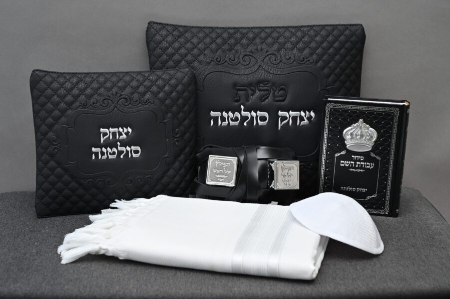 סט תפילין בהמה גסה – וינטג’ שחור