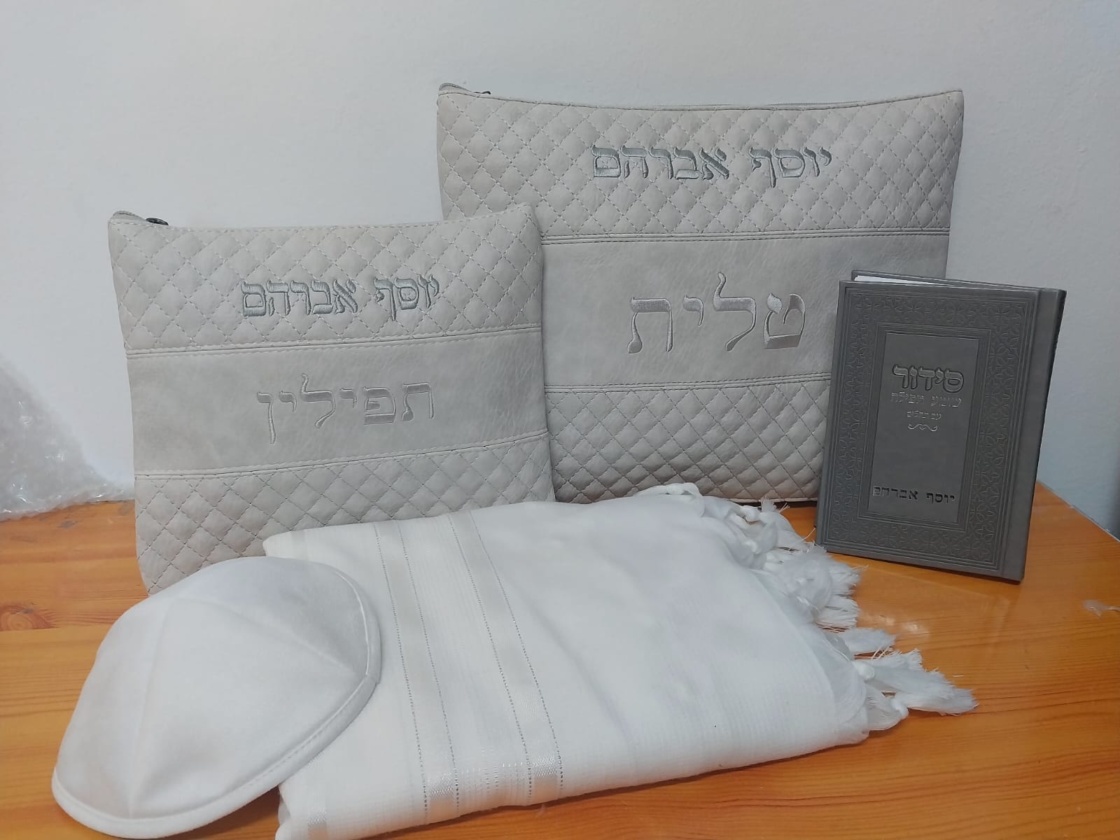 סט טלית לגבר – אבן בהיר